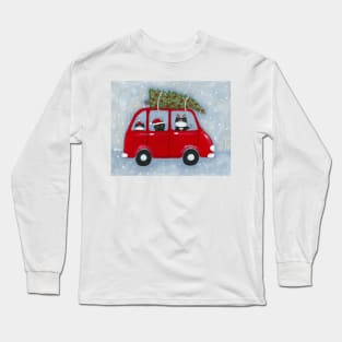 Bringing Home The Tree Long Sleeve T-Shirt